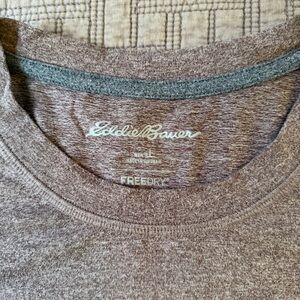 Eddie Bauer Men's Freedry Chocolate Tee